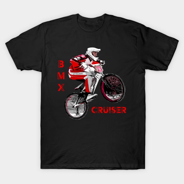 bmx cruiser T-Shirt by rickylabellevie